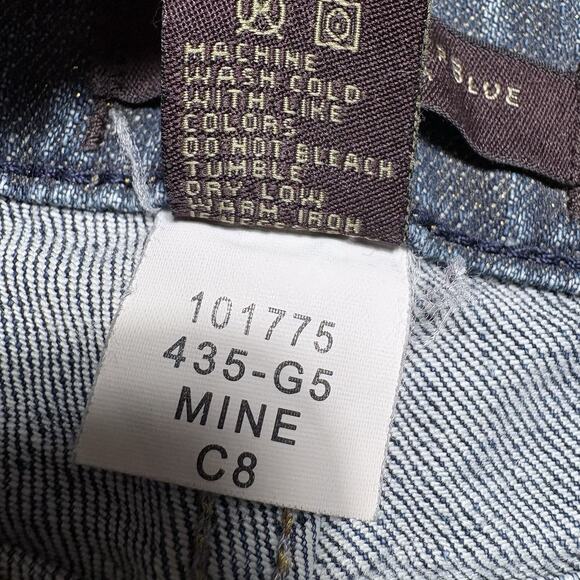 Christopher Blue Women’s Stretch Denim Straight Leg Jeans Sz 10 Gold Glitter - Picture 5 of 13